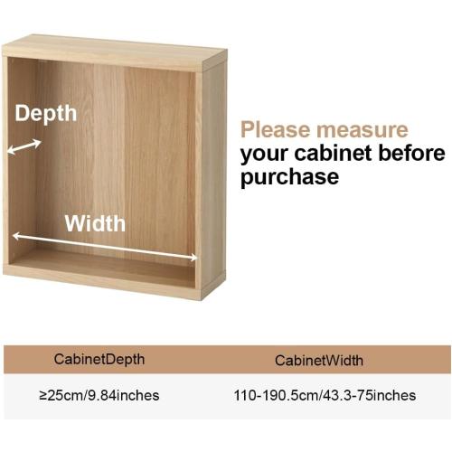 Hershii Tension Shelf Expandable Rod Closet System Heavy Duty Clothes Hanger Adjustable DIY Garage Bathroom Kitchen Storage Organizer Shoe Rack, Plant Stand, Bookshelf