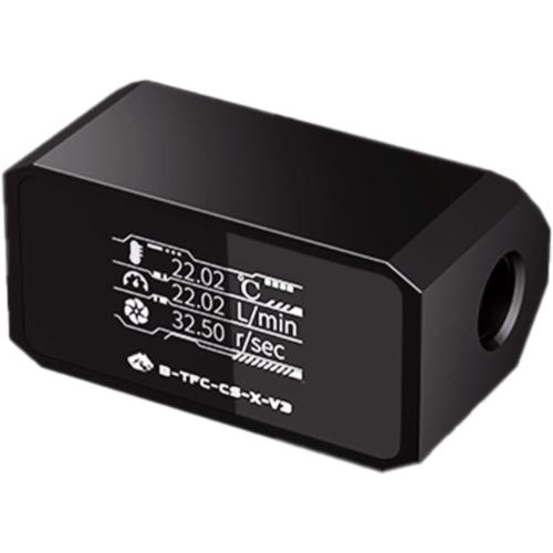 Bykski Inline Flow Meter and Thermometer Safety Module w/OLED Display V3