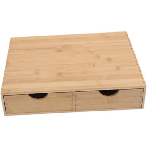 Capsule Storage Organizer Tabletop Storage Organization Box Bamboo Drawer for Workspace Counter Bathroom Toiletries Products