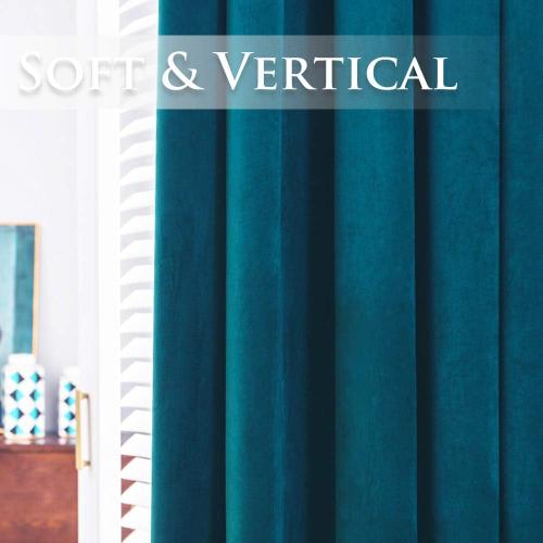 StangH Dark Teal Velvet Drapes 63-inch - Luxurious Home Decor Window Covering Soundproof Velvet Blackout Curtain Panels for Guest Room/Bedroom, W52 x L63, Peacock Blue, Set of 2