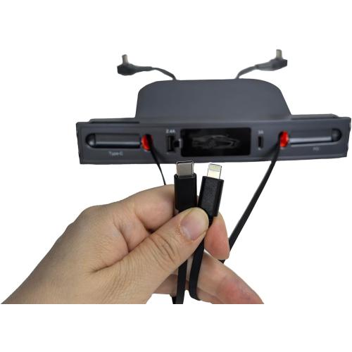 for Tesla USB Hub,Fast Charge with Cable Adapter for Tesla Model 3 Model Y 2021 2022 2023 Docking Station of Center Console for Tesla Interior Accessories
