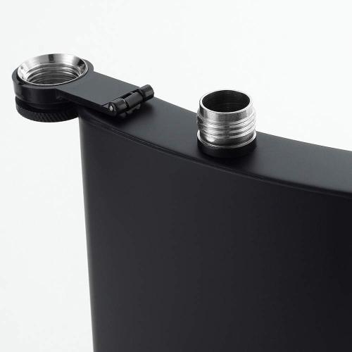 Hip Flask for Liquor Matte Black 8 Oz Stainless Steel Leakproof with Funnel, Great Gift Idea Flask