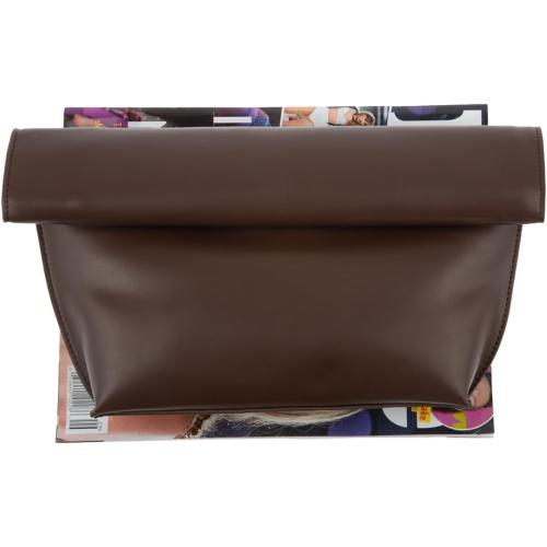 JNB Faux Leather Oversize Foldover Clutch