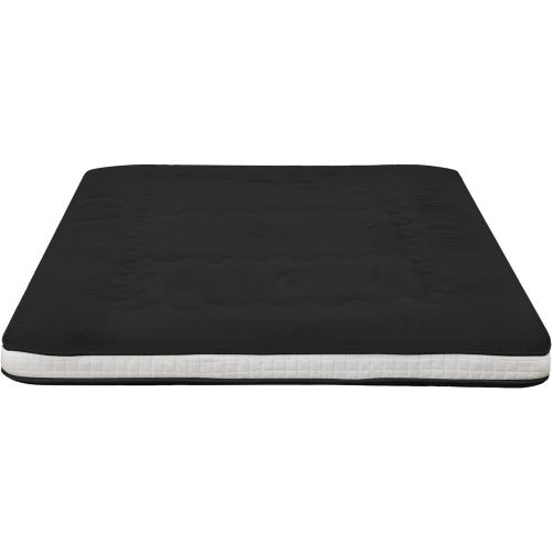 Dr.Futon Japanese Floor Futon Mattress Extra Thick Folding Roll Up Bed Topper Mat for Guest,Lounger and Tavel