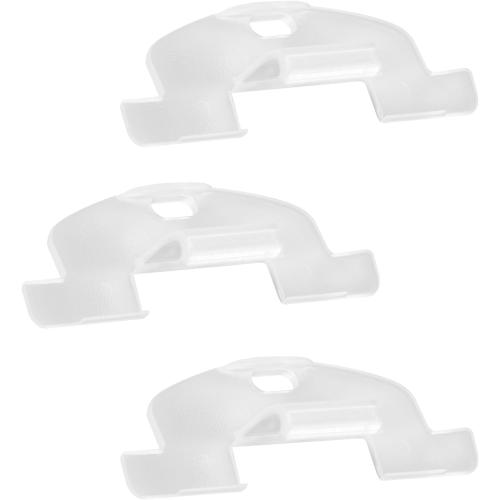 Cordless Honeycomb Shade Lift Handles, Lite Rise Handles Blind Pulls Replacement Parts for Hunter Douglas Duette and Applause, Window Blind Handles, Cellular Shades Clips (3 PCS, Clear)