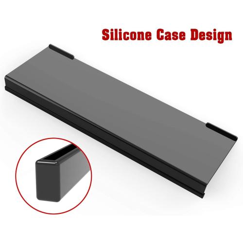 KOTEMON Acrylic Tilted Computer Keyboard Stand for Ergonomic Typing, Keyboard Tray Holder with Silicone Non-Slip Case, Black