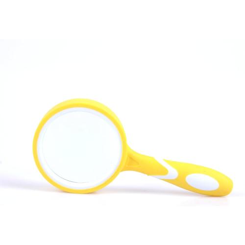 Magnifying Glass, 65mm Hand-Held 10X Reading Magnifier with Non-Slip Rubber Grip, Good for Senior Reading