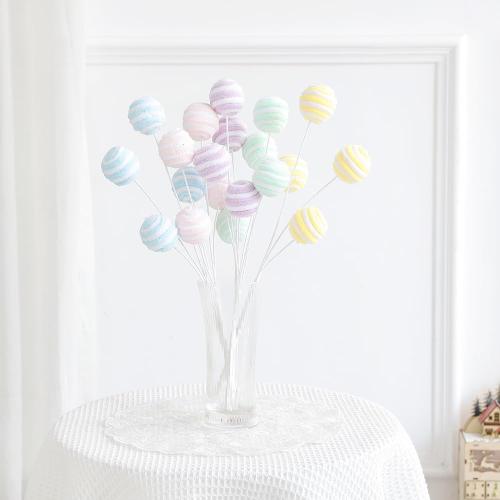 Christmas Tree Picks Decorations 5Pcs Macaron Pink Purple Lollipop Picks for Xmas Ornaments New Year Wedding Birthday Indoor Outdoor Party Decorations