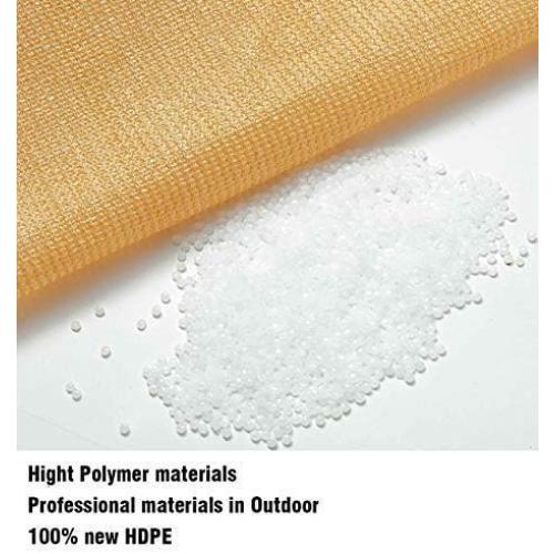 Rectangle Sun Shade Sail Canopy, 16' x 20' Outdoor Shade Cloth Patio Cover - Sunshade Sails Awning Shelter for Deck Garden Lawn Yard (Sand)