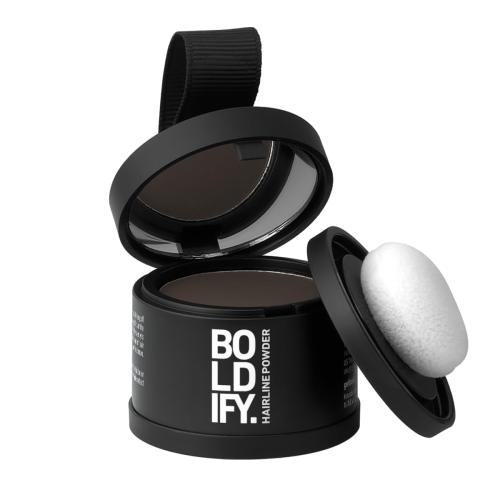 Boldify Hairline Powder, Root Touch Up Hair Color Ash Brown 4g | Instantly Fills Thinning Hair & Sparse Hairlines - Root Cover Up for Gray Hair - Water-Resistant, Sweat-Proof 24-Hour Wear