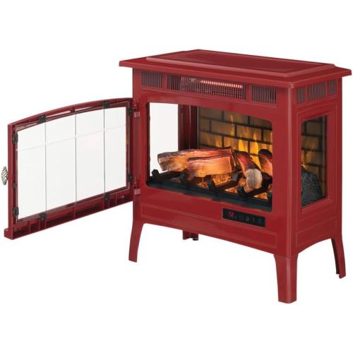 duraflame Freestanding Electric Fireplace Stove Heater with 3D Flame Effect for 1,000 Sq. Ft. Cinnamon