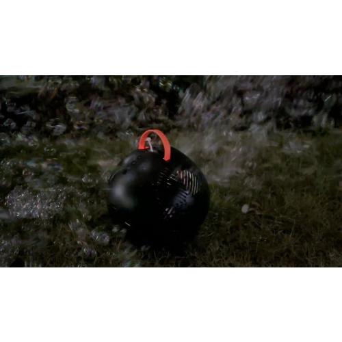 Bubble Machine for Kids, 45°/360° Rotating Bubble Blower with RGB LED Light