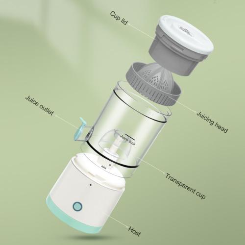 Electric Juicer Rechargeable,Portable Kitchen Gadget for making Orange Juice,Squeezing Oranges,Lemons,Kiwi Fruit,Grapefruits,and Citrus Juices.Comes with USB charging and a Cleaning Brush(Green)