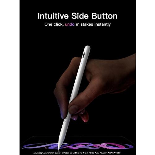 KEEPRO Stylus Pen for iPad 2018-2026, USB-C Fast Charging Pencil, Pixel-Perfect Tilt Sensitivity for iPad 11/10/9/8/7/6/A16, Mini 7/6/5, Air M4/M3/M2 11/13/5/4/3, Pro M5/M4 13/12.9″/11″