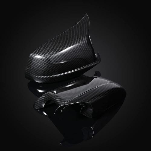 Astra Depot 2X Door Wing Rearview Side Mirror Cover Cap Compatible with 2011-2013 BMW F10 5-Series Sedan Pre-LCI (Carbon Fiber)