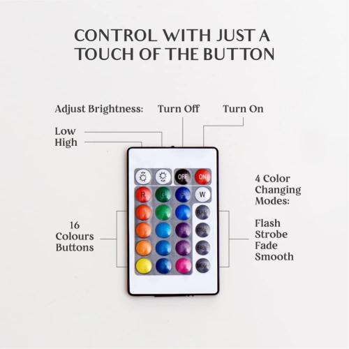 Mydethun 16 Colors 3D Moon Lamp with 148 Combination Modes, Moon Light Gift for Christmas, LED Night Light Lamp for Kids, Girls, Bedroom, Home Decor with Remote Control, 7.1 inches, w/Wood Stand