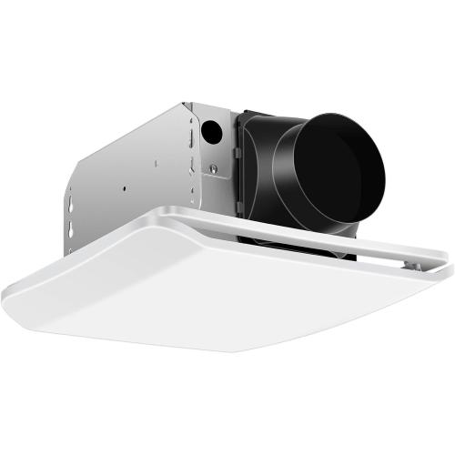 Bathroom Exhaust Fan Ceiling Mount 1600CFM, Quiet Ventilation Fan 1.5 Sones with Hidden Grille Cover & Metal Motor, 4-inch Duct Household Extractor, Ideal for Bathroom Remodeling (White)