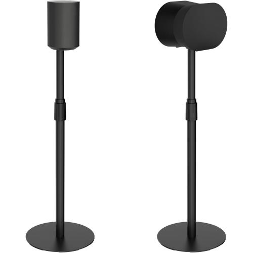 Adjustable Height Speaker Stands Compatible with SONOS Era 300 and Era 100, Height Adjustable up to 42.6'', Floor Stands with Cable Management, Speaker Mount, Black, 2 Pack (Pair)