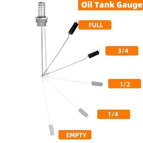 Oil Tank Gauge Fuel Oil Tank Level Gauge,Float Level Measure Compatible with Scully Signal Corp's Scul-Tel & for Intelli-Tank (Vertical) Depth from 42 to 44 Diameter,1-1/2 and 2 Male NPT Thread