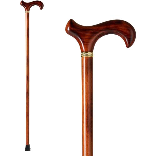 GUYUE Handcrafted Wooden Cane for Men & Women,Gentleman's Walking Sticks, Ergonomic Senior Canes, Natural Solid Wood Luxury Cane, Perfect for Gift-Giving