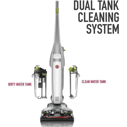 Hoover FloorMate Deluxe Hard Floor Cleaner Machine, Lightweight Cleaning Machine, Floor Scrubber with Spin Scrub Brushes, Wash and Dry Mode, Ideal for Hardwood, Vinyl, Tile, Laminate and More