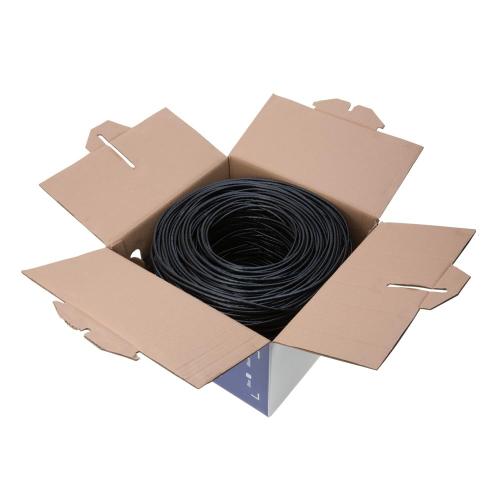 GESS Technologies 1000FT CAT5e Outdoor Ethernet Cable – Direct Burial UTP, 23AWG Solid CCA Wire, UV Resistant, PET PE Jacket for Weatherproof Networking