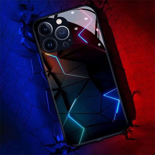 Intelligent Sound Control Light-Up Phone Case for iPhone 13/14pro Max (Color : A#, Size : for iPhone 14)