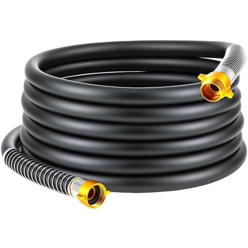 Garden Hose  4-Layer Heavy Duty Water Hose 800 Burst PSI Black