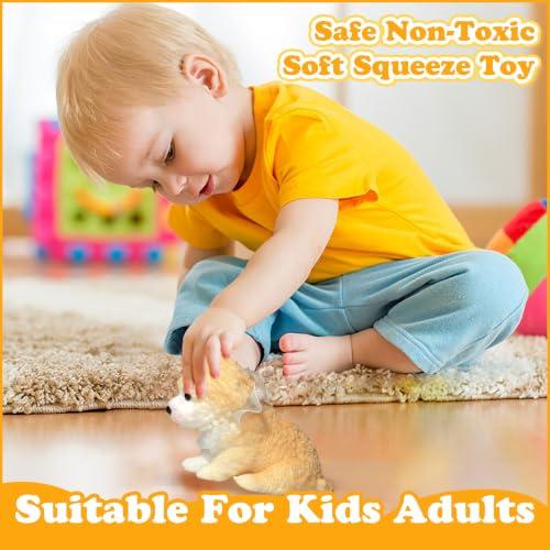 Taba Squishy Dog, Big Teddy Dogs Squishy Toys (Yellow)