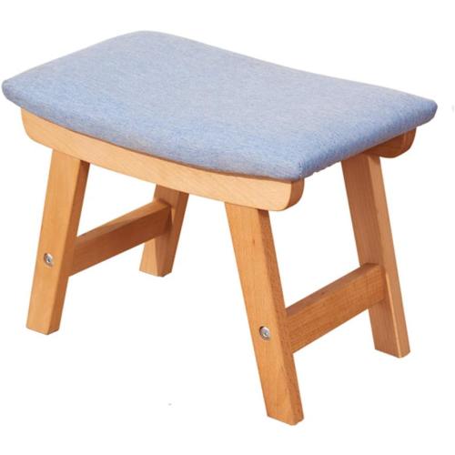 Shoe Stool Foot Stool Upholstered Footrest Wooden Retro n Dust-Proof Hallway Stand Chair Bench Line