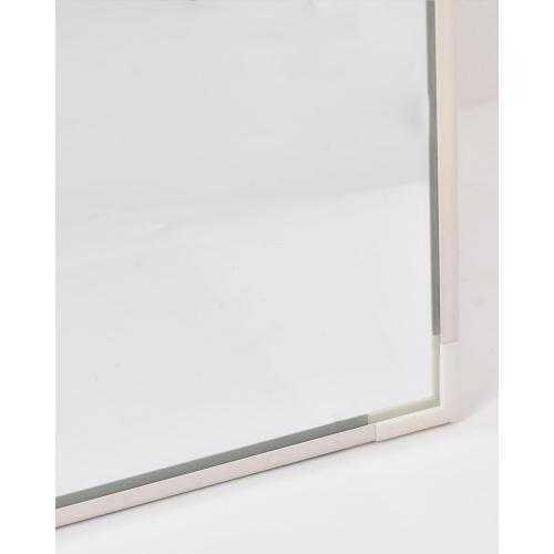 Mirror, 14''x48'', Door Mount, Rectangular, Full Body, White
