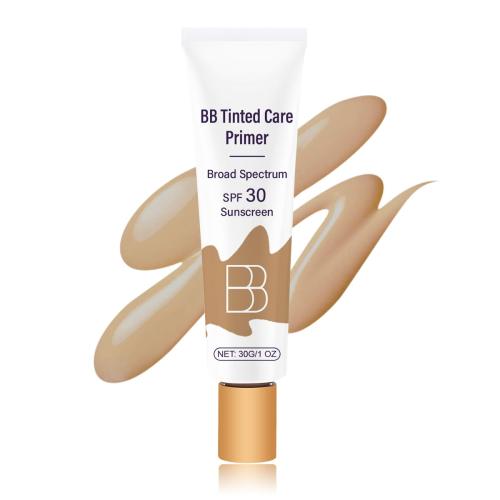 BB Blur Cream Tinted Moisturizer With Spf, Tinted Care Primer, Waterproof Concealer, Spf 30 Sunscreen, 3 Shades, All Skin Types (03# Wheat, 30g/1 Oz)