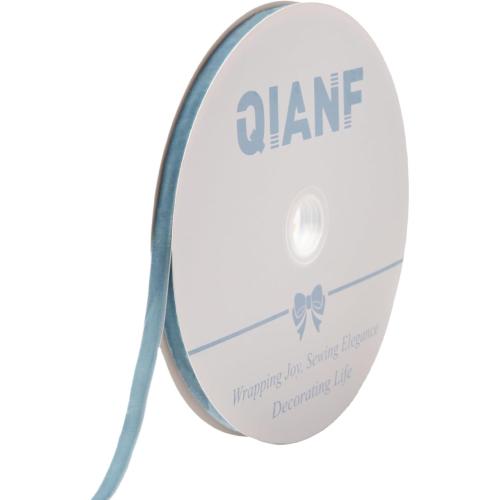 Vintage Dusty Blue Velvet Ribbon Christmas Ribbon for Gift Wrapping Crafts Christmas Tree Ornaments Garland Decorations, 3/8 Inch X 25Yd