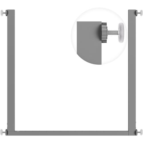 Malier Safety Innovations No Hole Retractable Baby Gate Mounting Kit for Stairs, Doorways, 36-60 Wide Pressure Mounted Mesh Baby Gate or Mesh Dog Gate Banister Adapter (Mesh Gate Not Included)