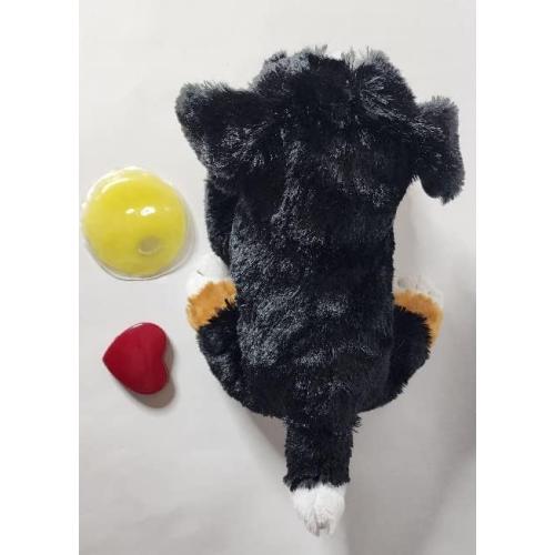 Bernese Mountain Dog Anti-Anxiety Dog Toy, Plush Puppy with Heartbeat and Heat Pack