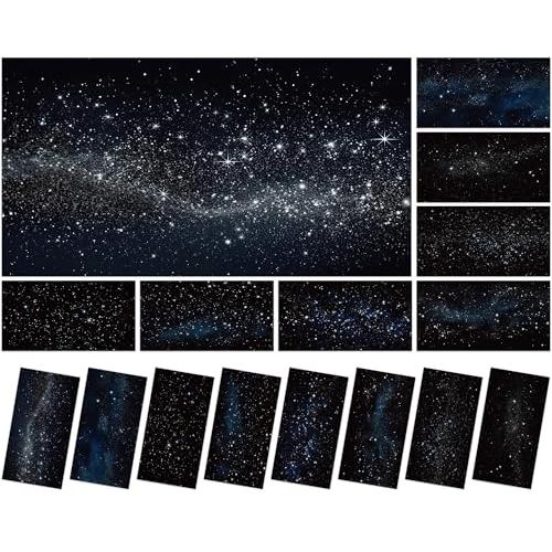 8 Pcs Fluorescent Light Covers with 80 Magnets Decorative for Classroom Ceiling Light 4 x 2 Feet Magnetic Light Covers Filter Easy Install for Office Hospitals & Home Drop Ceiling Supplies (Star)