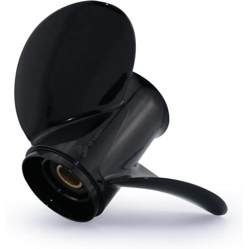 CAPTAIN Boat Propeller fit Johnson Evinrude 40-140 HP Engines, 13 Spline Tooth Outboard Prop, RH, Aluminum, OEM Propellers for 50 60 E-TEC 65 70 75 85 88 90 100 110 112 115 120 125 135 HP