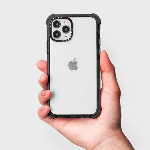 Size iPhone 11 Color Black CASETiFY Ultra Impact Case for iPhone 11 - Gravity 3.0 - Clear Black