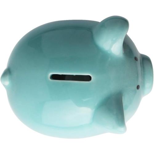 Blue Piggy Banks, Piggy Bank for Girls Boys Kids A New for White Piggy Bank for Boys,Girls,Kids,Adult Coin Bank
