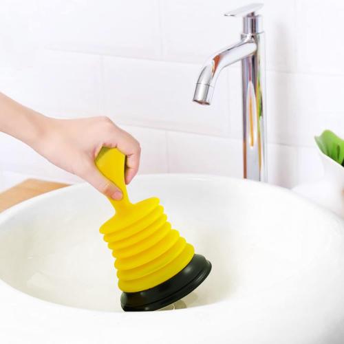 Meadow Lane Small 7 Sink Plunger - Mini Clog Remover for Kitchen & Bathroom Sink Drains - Hand Ergonomic, Space-Saving & Powerful Suction - Universal Fit for Home or Commercial Use, Yellow****