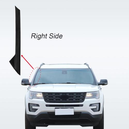 CARMOCAR A-Pillar Front Molding Windshield Outer Trim Right (Passenger Side) Replacement for Ford Explorer 4 Door Utility 2011-2019 Replaces BB5Z-7803145-AA BB5Z-7803137-AB 1 Pack
