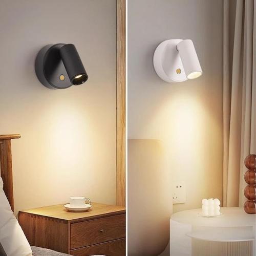 Spotlights Indoor -Rechargeable Plant Spotlight, 360° Rotate Wireless LED Uplighting,3 Dimmable Adjustable Wall Mount Ceiling Spotlight for Artwork Painting Tree Plant Wall Light(Black)