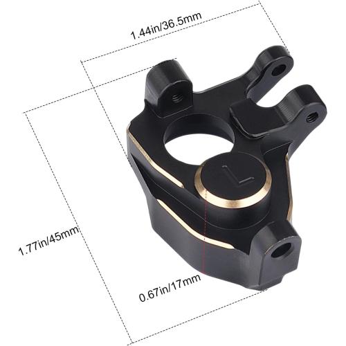 HobbyPark Brass Steering Knuckle Counterweights Weights (100g) for Vanquish VP VS4-10 1/10 RC Crawler F10 Portal Axle Phoenix LCG VRD Carbon Kit Lower COG Upgrades Parts