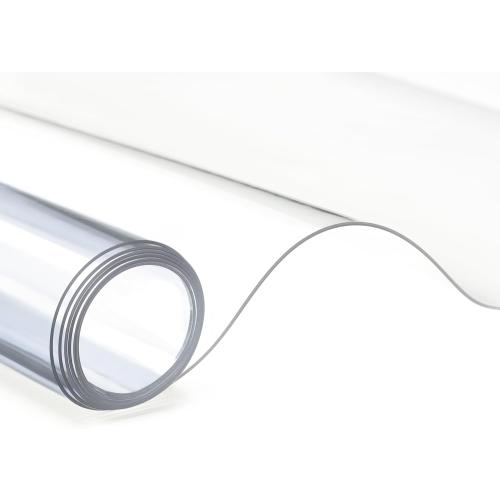Clear Marine Vinyl Sheeting, 40 Gauge, 5 Yard Roll of Transparent Plastic, Storm Windows, Covering, Protection, Tablecloth Protector