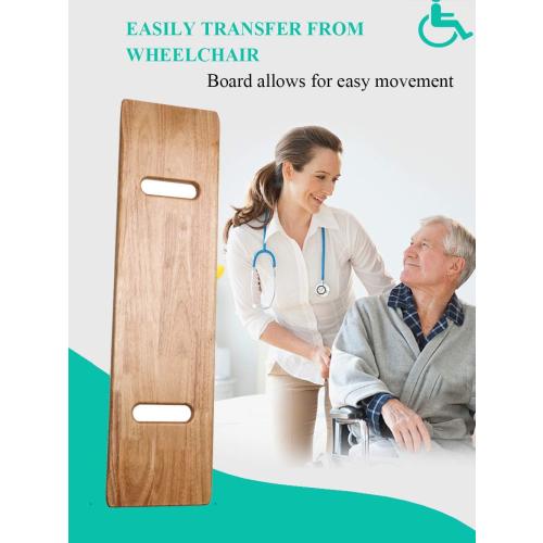 Wooden Slide Transfer Board with Handles, 500 lb Capacity Heavy Duty Slide Boards for Transfers of Seniors and Handicap, 30 x 8 x 0.7