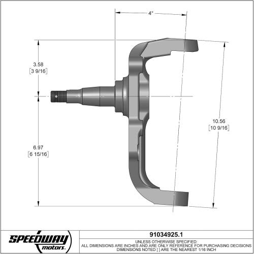 1955-57 Compatible with Chevy 2 Drop Spindles, Aftermarket Disc Brake Conversion