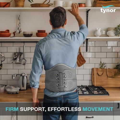 TYNOR Lumbo Lacepull Brace, Grey, XXL, 1 Unit
