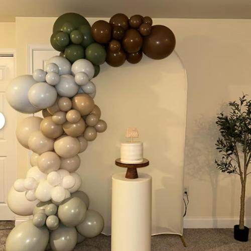 Sage Green Blue Brown Balloons, 60PCS Dinosaur Safari Wild Party Balloon