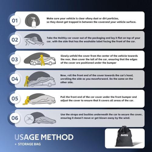 10 Layers SUV Car Cover Custom Fit for Toyota 4Runner (2002-2024) Waterproof All Weather for Automobiles, Outdoor Full Cover Sun UV Rain Protection.Black