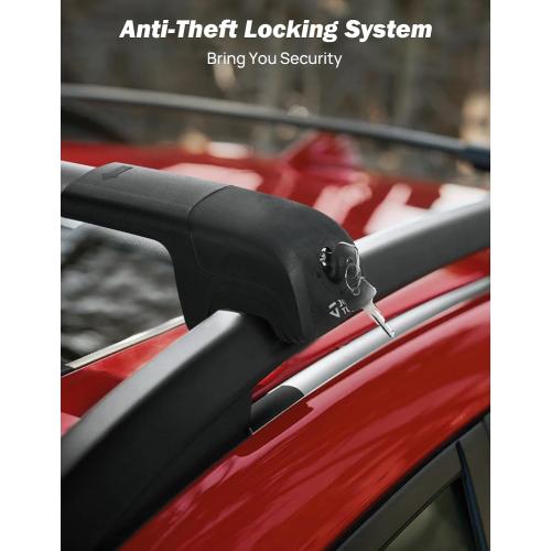 JOYTUTUS Car Roof Rack Cross Bars Compatible with Subaru Forester 2014-2026 | Not for Wilderness, 300LBS Lockable Anti-Theft Aluminum Car Crossbars for Rooftop Cargo Carrier Kayaks Canoes Bikes Skis
